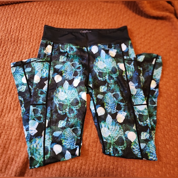 CVG Mermaid Skull Leggings - Picture 1 of 3